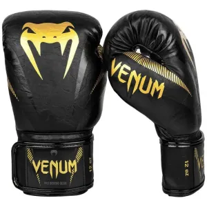 Venum IMPACT Boxérske rukavice, čierna, veľkosť 14 OZ #6242686
