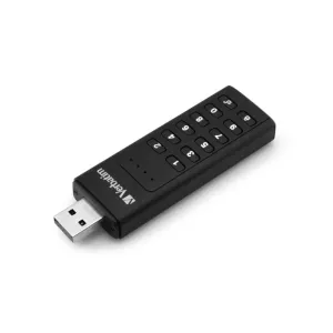128GB USB-A Flash 3.0 Keypad Secure Store'n'Go Verbatim, s numerickou klávesnicí, 256-BIT AES