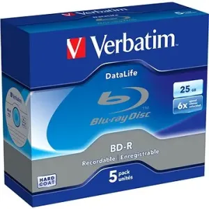 Verbatim BD-R DataLife 25 GB 6x, 5ks
