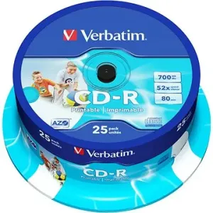 Verbatim CD-R DataLife Protection 52x Printable 25 ks cakebox