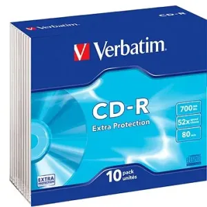 VERBATIM CD-R(10-Pack)Slim/ExtraProtection/DL/52x/700MB