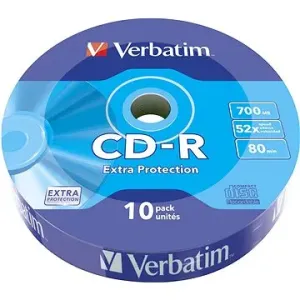 VERBATIM CD-R 80 52× WRAP EXTRA PROTECTION 10pck/BAL
