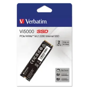Interní disk SSD Verbatim interní NVMe, 2000GB, Vi5000 M.2, 31827, 5000 MB/s-R, 4300 MB/s-W