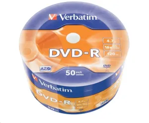 DVD-R Verbatim 4,7 GB (120min) 16x 50-spindl RETAIL