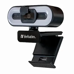 Verbatim Full HD Webkamera 2560x1440, 1920x1080, USB 2.0, čierna, Windows, Mac OS X, Linux kernel, Android Chrome, FULL HD, 30 FPS #1261641
