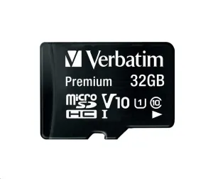 Verbatim Premium microSDHC 32 GB UHS-I V10 U1 + SD adaptér