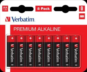 VERBATIM Alkalické batérie AA, 8 PACK, LR6