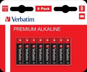 VERBATIM Alkalické batérie AAA, 8 PACK, LR03