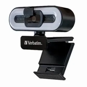 Verbatim Full HD Webkamera 2560x1440, 1920x1080, USB 2.0, černá, Windows, Mac OS X, Linux kernel, Android Chrome, FULL HD, 30 FPS #5437418