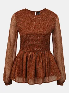 Brown patterned blouse VERO MODA-Lola - Ladies #3153295