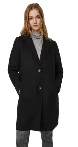 Vero Moda Dámsky kabát VMPAULA Regular Fit 10248801 Black Solid L