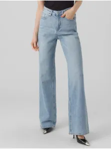Svetlomodré dámske široké džínsy VERO MODA Tessa #6900781