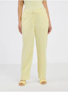 Light yellow women's pants VERO MODA Zelda - Women #6644724