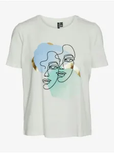 Creamy women's T-shirt Vero Moda Facey - Women