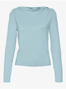 Light blue women's T-shirt Vero Moda Carol - Women #9498197
