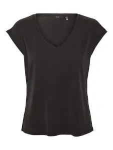 Vero Moda Dámske tričko VMFILLI Relaxed Fit 10247666 Black M