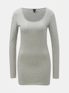 Vero Moda Dámske tričko VMMAXI Regular Fit 10152908 Light Grey Melange XL