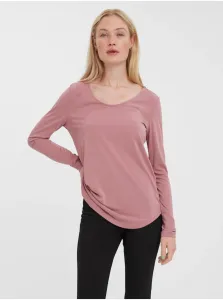Ružové dámske tričko VERO MODA Filli #8074304