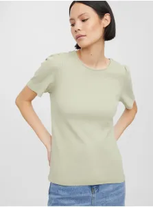 Light green basic T-shirt VERO MODA Natasha - Women #713110