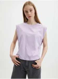 Light purple women's basic T-shirt VERO MODA Panna - Women