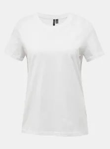 White basic T-shirt VERO MODA Paula - Women #585015