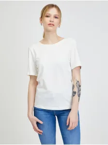 White basic T-shirt VERO MODA Sienna - Women #685884