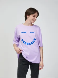 Light purple oversize T-shirt VERO MODA Skye Cody - Women #678462