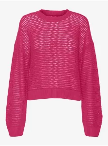 Women's Dark Pink Sweater Vero Moda Madera - Women #9498189
