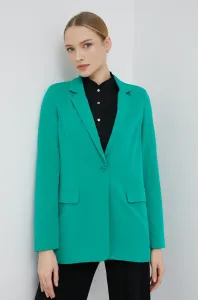 Sako Vero Moda zelená farba, jednoradové, jednofarebné #2587523