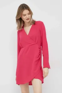 Šaty Vero Moda ružová farba, mini, rovný strih #4232707