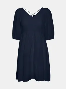 Šaty Vero Moda tmavomodrá farba, mini, áčkový strih #169745