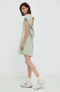 Šaty Vero Moda zelená farba, mini, áčkový strih #7198741