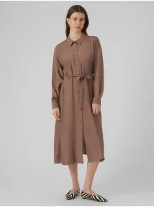 Women's brown shirt dress VERO MODA Debby - Women #7780605