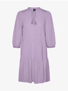 Šaty na denné nosenie pre ženy VERO MODA - svetlofialová #6654729