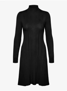 Čierne dámske svetrové šaty VERO MODA Sally #7694511