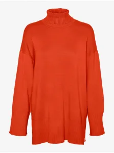 Orange women's sweater VERO MODA Goldneedle - Women #7646655