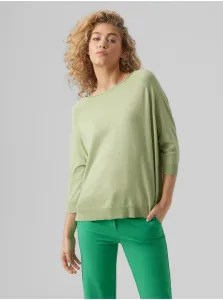 Light green light sweater VERO MODA Nellie - Women