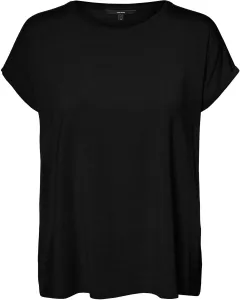 Vero Moda Dámske tričko VMAVA Regular Fit 10284468 Black XS