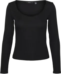 Vero Moda Dámske tričko VMGEMMA Regular Fit 10298842 Black S