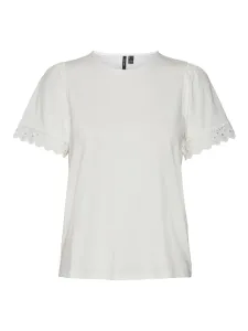Vero Moda Dámske tričko VMPANNA Regular Fit 10279000 Snow White XL