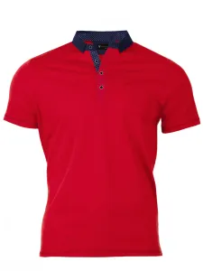 Pánske Polo tričko Versabe červené VS-PO 1905, Veľkosť L, Rukáv Krátky rukáv