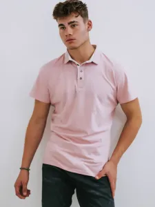 Pánske POLO tričko VSB VUGO v slabo-ružovej farbe , Veľkosť M