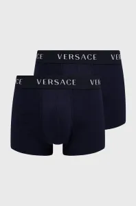 Boxerky Versace (2-pak) pánske, tmavomodrá farba, AU04020