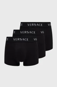 Boxerky Versace (3-pak) pánske, čierna farba, AU04320