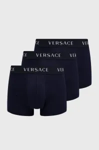Boxerky Versace (3-pak) pánske, tmavomodrá farba, AU04320