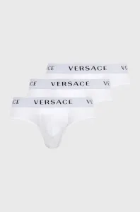 Slipy Versace (3-pak) pánske, biela farba, AU04319