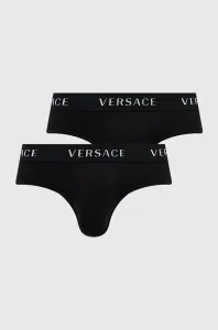 Slipy Versace pánske, čierna farba, AU04019 #9283947