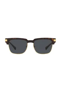 Slnečné okuliare Versace pánske, hnedá farba #8736618