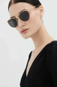 Slnečné okuliare Versace dámske, zlatá farba #215549