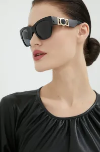 Slnečné okuliare Versace dámske, čierna farba #1455566